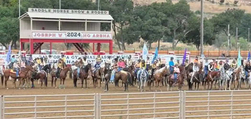 riders-gathered-in-an-arena-at-a-california-gymkhana-association-event