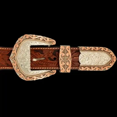 Auburn Custom Three Piece Buckle Set