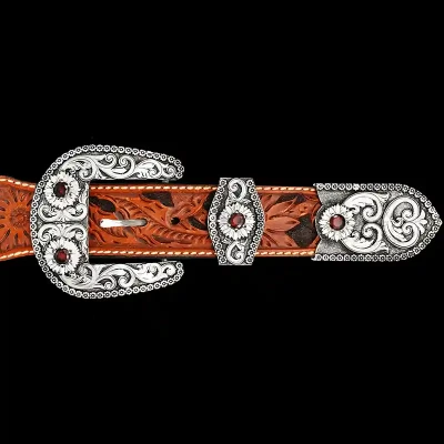 Calgary Custom Three Piece Buckle Set