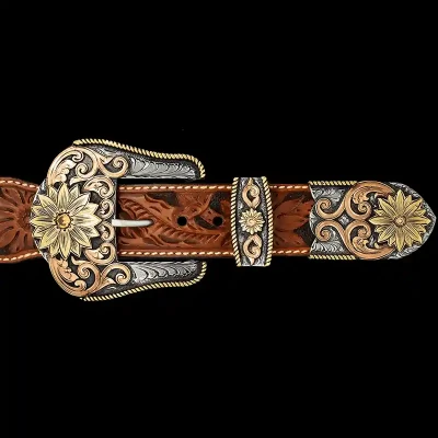 Florence Classic Custom Three Piece Buckle Set