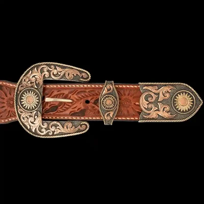 Santa Fe Custom Three Piece Buckle Set