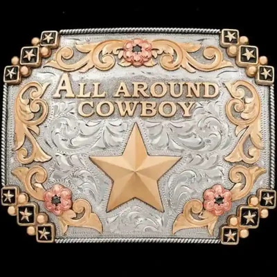 All Around Cowboy Belt Buckle (In Stock)
