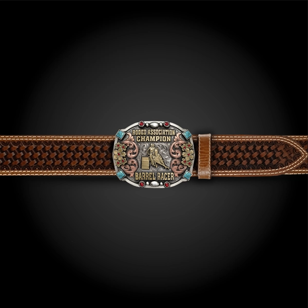 Black Cherry Leather Belt