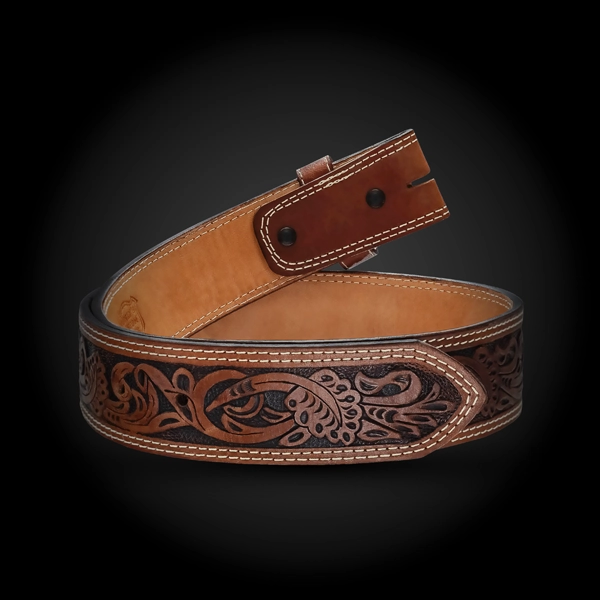 Crepe Myrtle Leather Belt