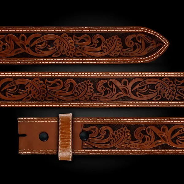 Crepe Myrtle Leather Belt