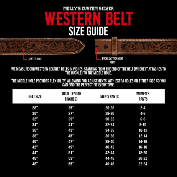Honeysuckle Leather Belt  