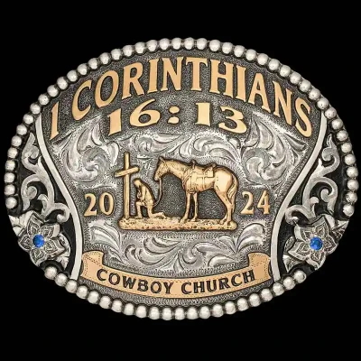 Cowboy Church Belt Buckle