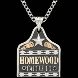 Angus Cow Tag Necklace