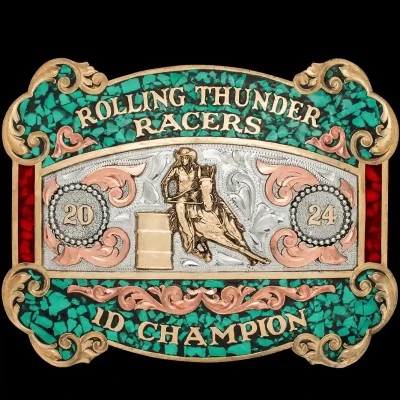 Eureka Springs Turquoise Belt Buckle 