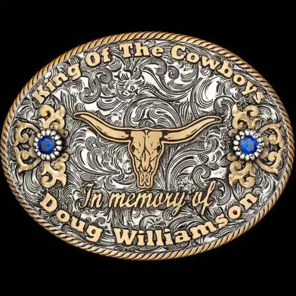 Cowboy King Belt Buckle