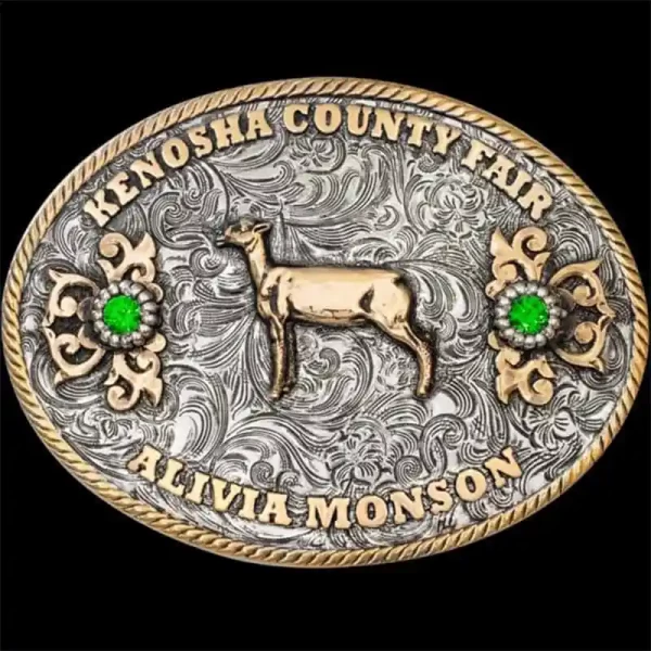 Cowboy King Belt Buckle