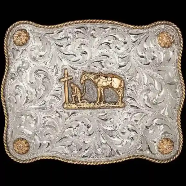 Cowgirl Church Belt Buckle (In Stock)