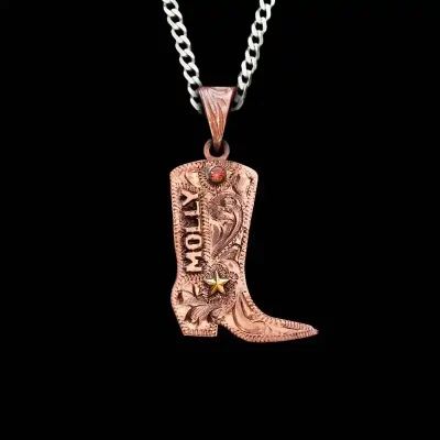 Cowboy Boot Custom Pendant