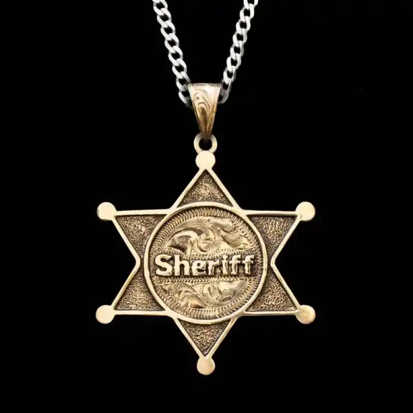 Sheriff's Badge Custom Pendant
