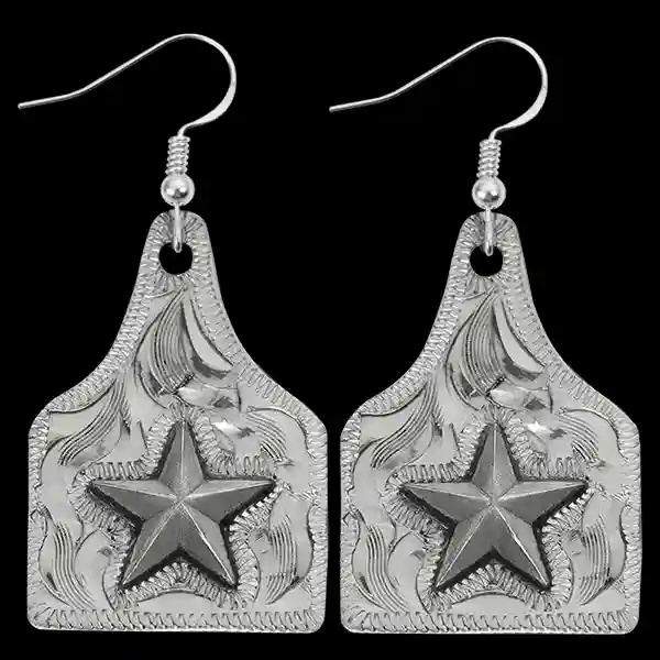 Daffodil Cow Tag Earrings