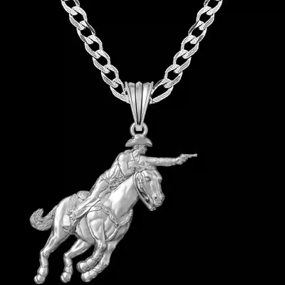Mounted Shooter Pendant