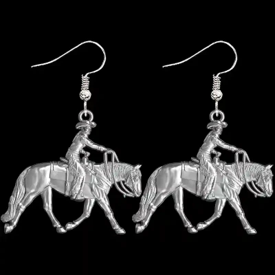 Ranch Rider Woman Earrings