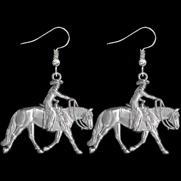 Ranch Rider Woman Earrings