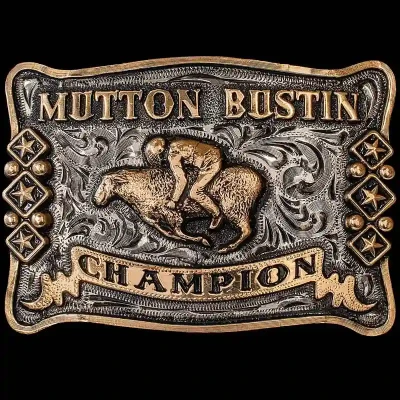 Mutton Bustin Champion Belt Buckle (In Stock)