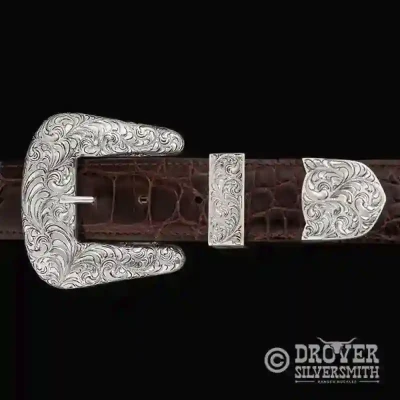 The Cowpoke Sterling Silver Belt Buckle
