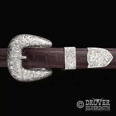The Homesteader Sterling Silver Belt Buckle