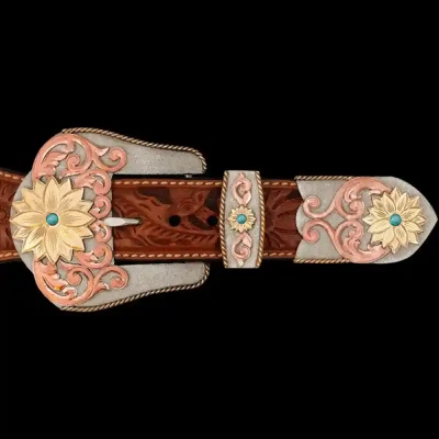 Sunflower Three Piece Buckle Set (In Stock)
