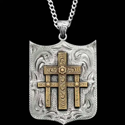 Three Cross Pendant (In Stock)