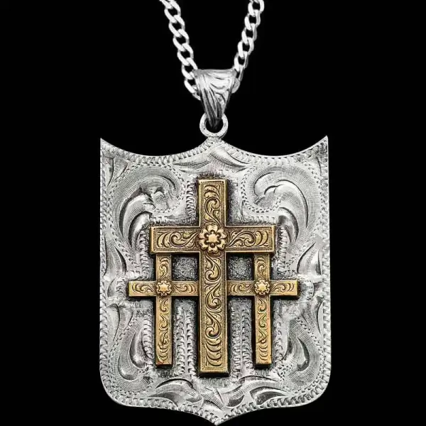 Three Cross Pendant (In Stock)