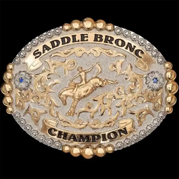 A bronc rider champion belt buckle for men 