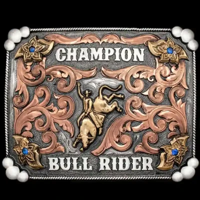 Bull Riding Champion Belt Buckle (In-Stock)