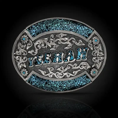 Yeehaw Turquoise Belt Buckle (In Stock)