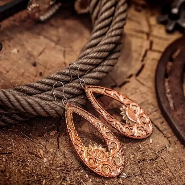 Peach Blossom Earrings (In Stock)
