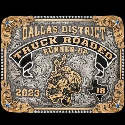 Trucker Rodeo Belt Buckle