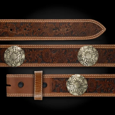 Willow Concho Leather Belt