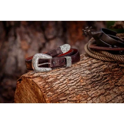 Western Sterling Silver Belt Buckle - Silver Buckles Collection