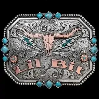 Diamond Turquoise Belt Buckle