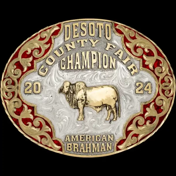 Luckenbach Turquoise Belt Buckle 