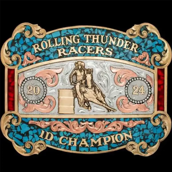 Eureka Springs Turquoise Belt Buckle 