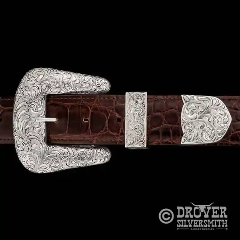 The Rancher Sterling Silver Belt Buckle