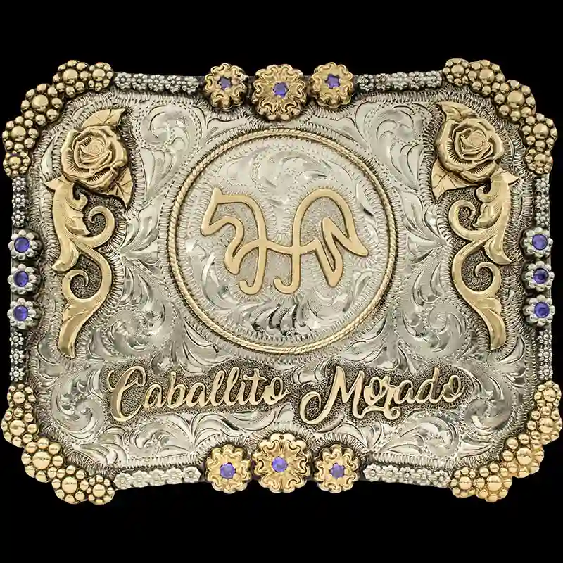 Caballito Morado Belt Buckle
