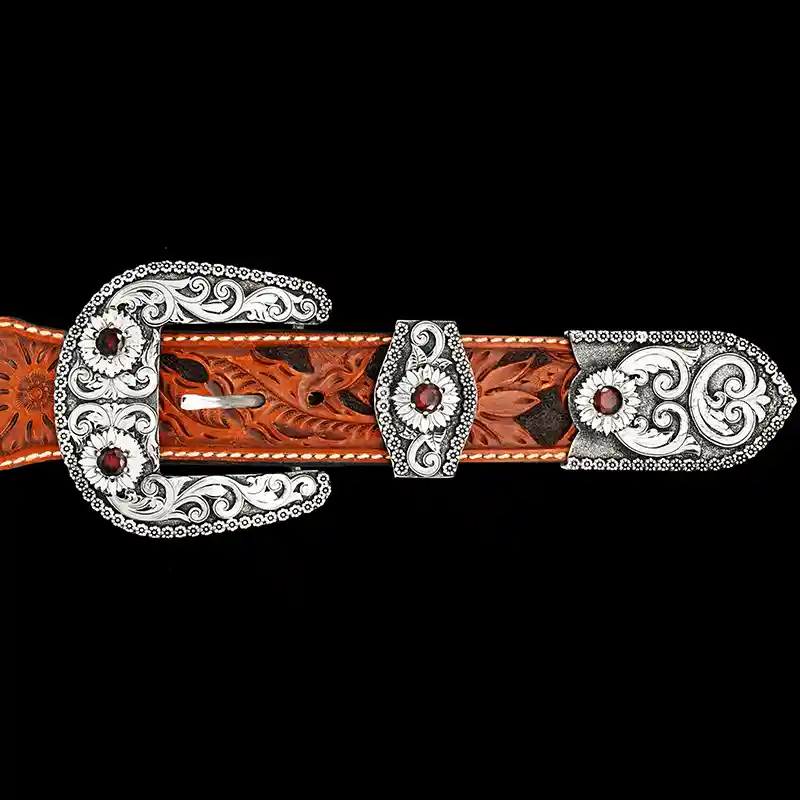 Calgary Custom Three Piece Buckle Set