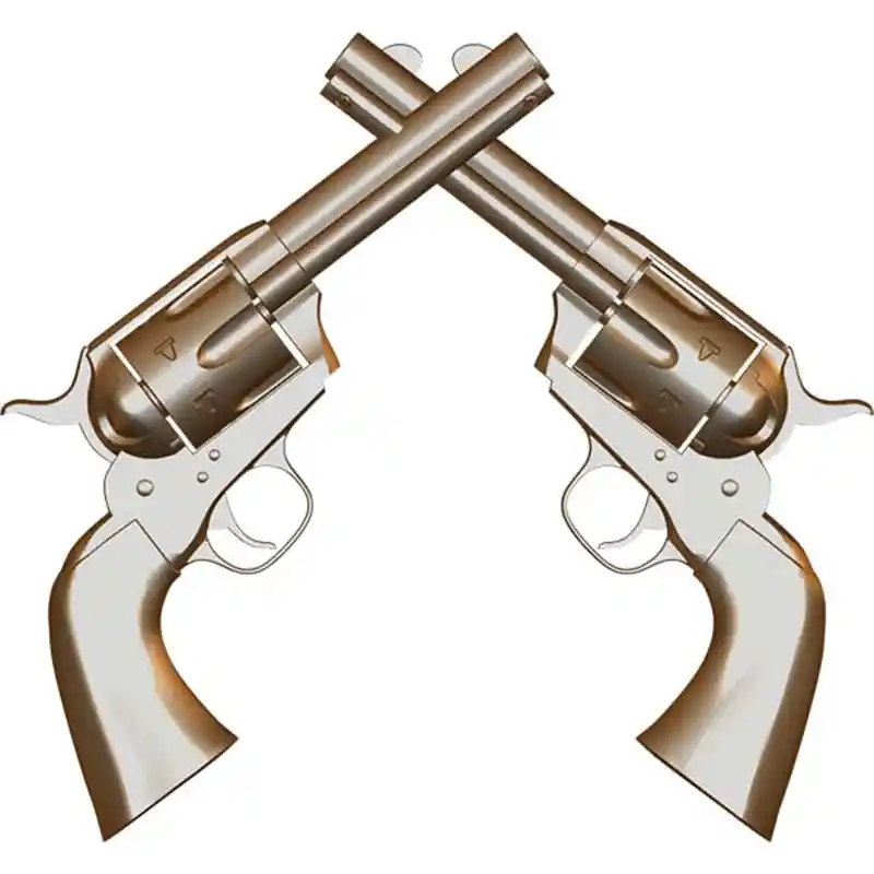 Single Action Crossed Pistol