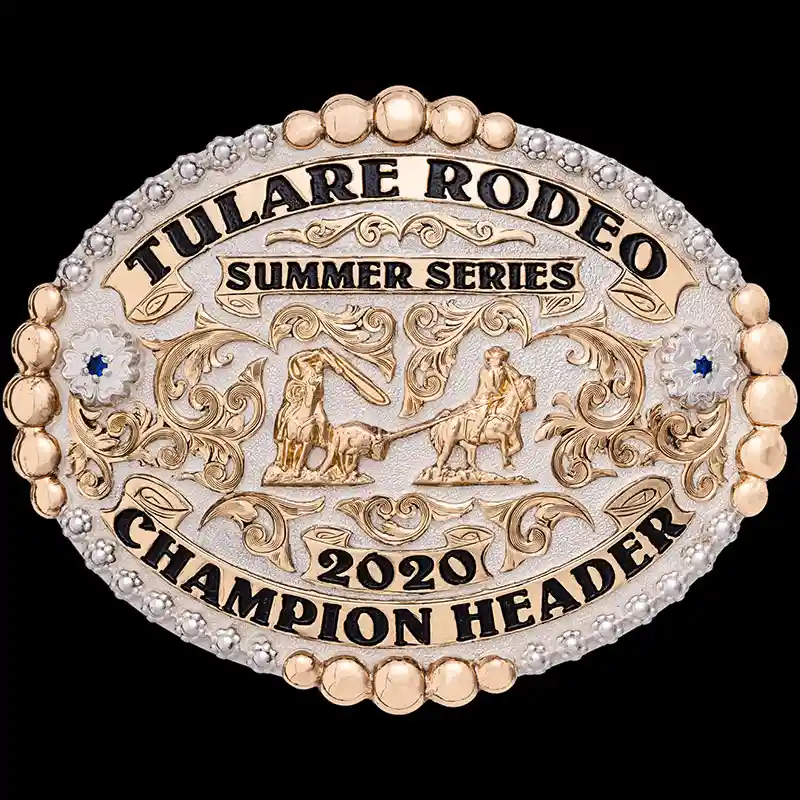 Kettleman custom western belt buckle handcrafted with engraved German silver by Molly's Custom Silver.