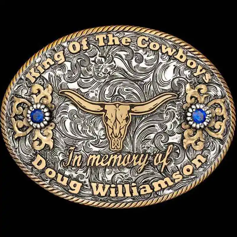Cowboy King Belt Buckle