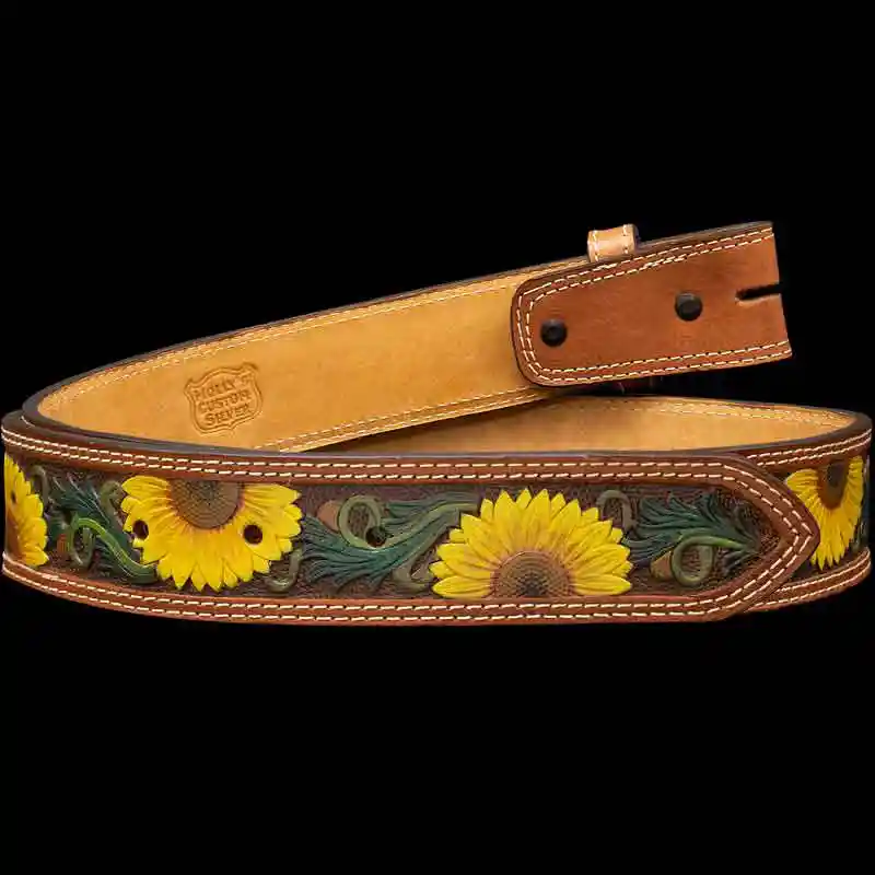 Honeysuckle Leather Belt  