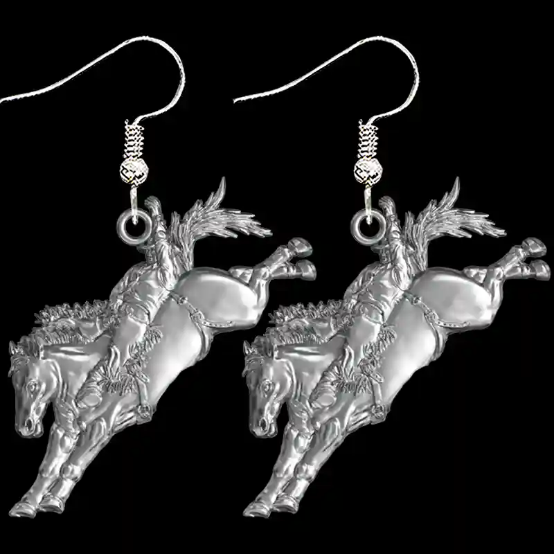 Bareback Bronc Rider Earrings