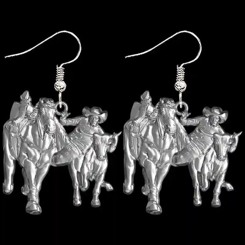 Bull Dogger Earrings