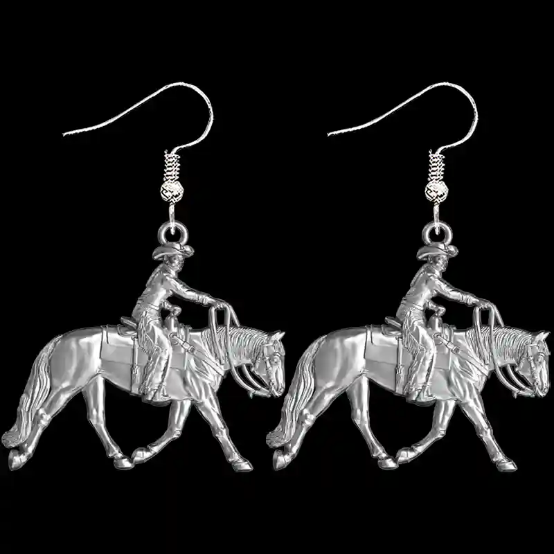 Ranch Rider Woman Earrings