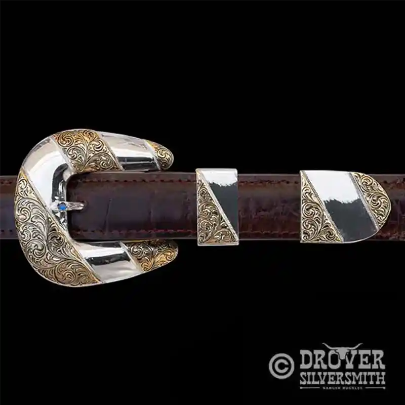 The Saloon Keeper Sterling Silver Belt Buckle