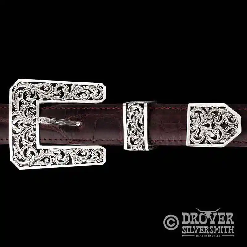 The Cattleman Sterling Silver Belt Buckle